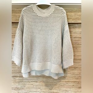 All Saints open weave sweater. Cotton/wool/nylon. Worn ONCE